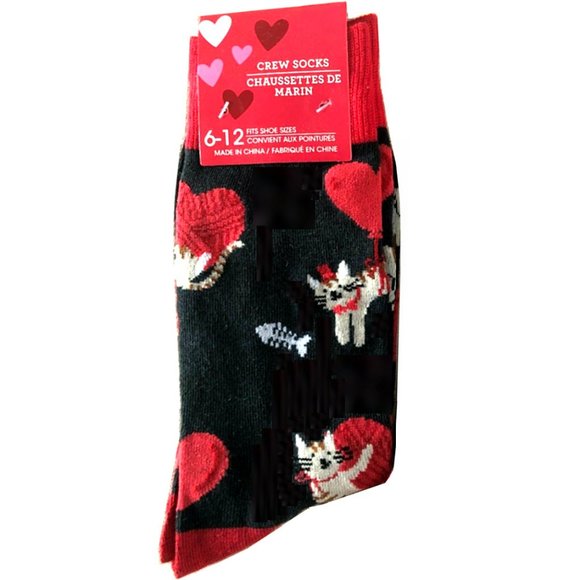 Accessories - *3/$15* Kitty Cat Heart Balloon Socks